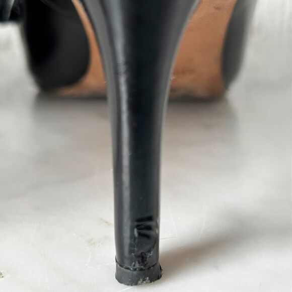 Kate Spade Strudel Black Patent Leather Twist Bow Pumps 3" Heels - Women's 8.5 - Picture 5 of 9